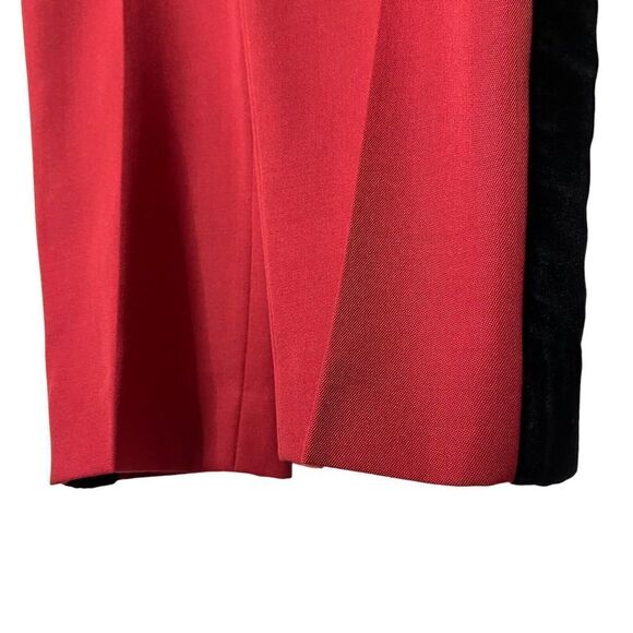 Racil Virgin Wool Suit Red Black Blazer & Pants Set Women’s Size 36 (US 4) New - Picture 15 of 16